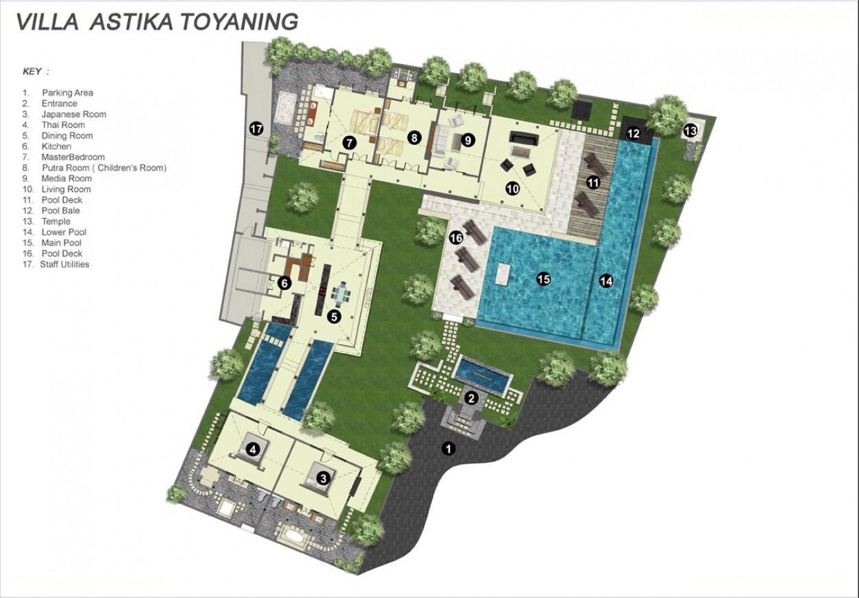 Villa Astika Toyaning Plan